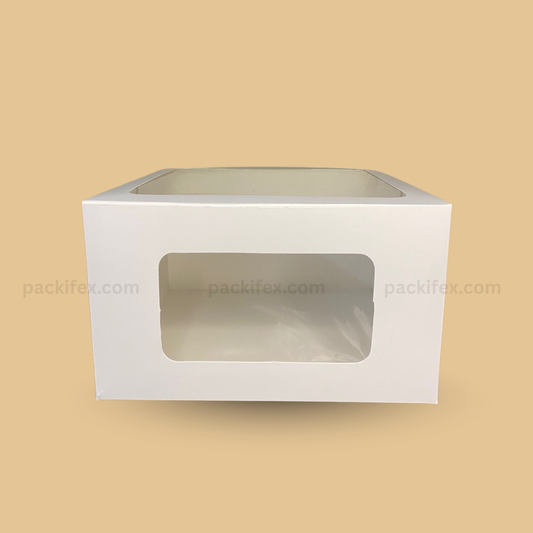 2 Side Window Cake Box | 10x10x6 Window Box