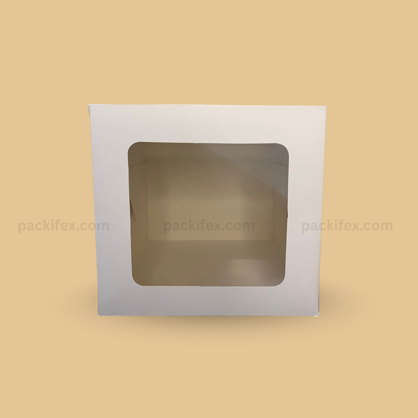 Pack of 20 (10×10×12)  2-Side Window Cake Box — Premium Display Packaging