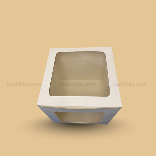2-Side Window Cake Box 10×10×12 Inches