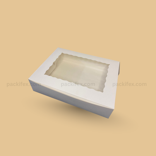 Cup Cake Box with Window 9×12×3 Inches – Bakery Display Box