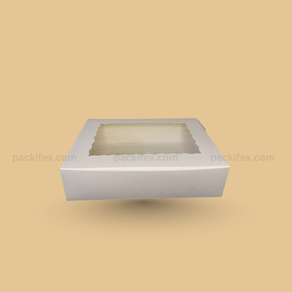 Cup Cake Box with Window 9×12×3 Inches – Bakery Display Box